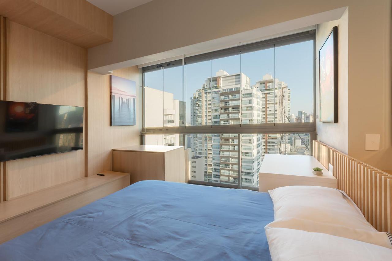 Studio Automatizado Luxo Andar Alto São Paulo Buitenkant foto